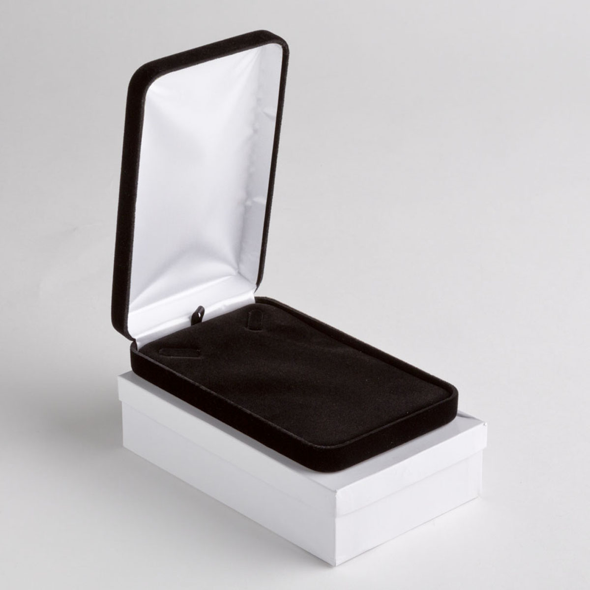 Black Velvet Necklace Box A&B Store Fixtures