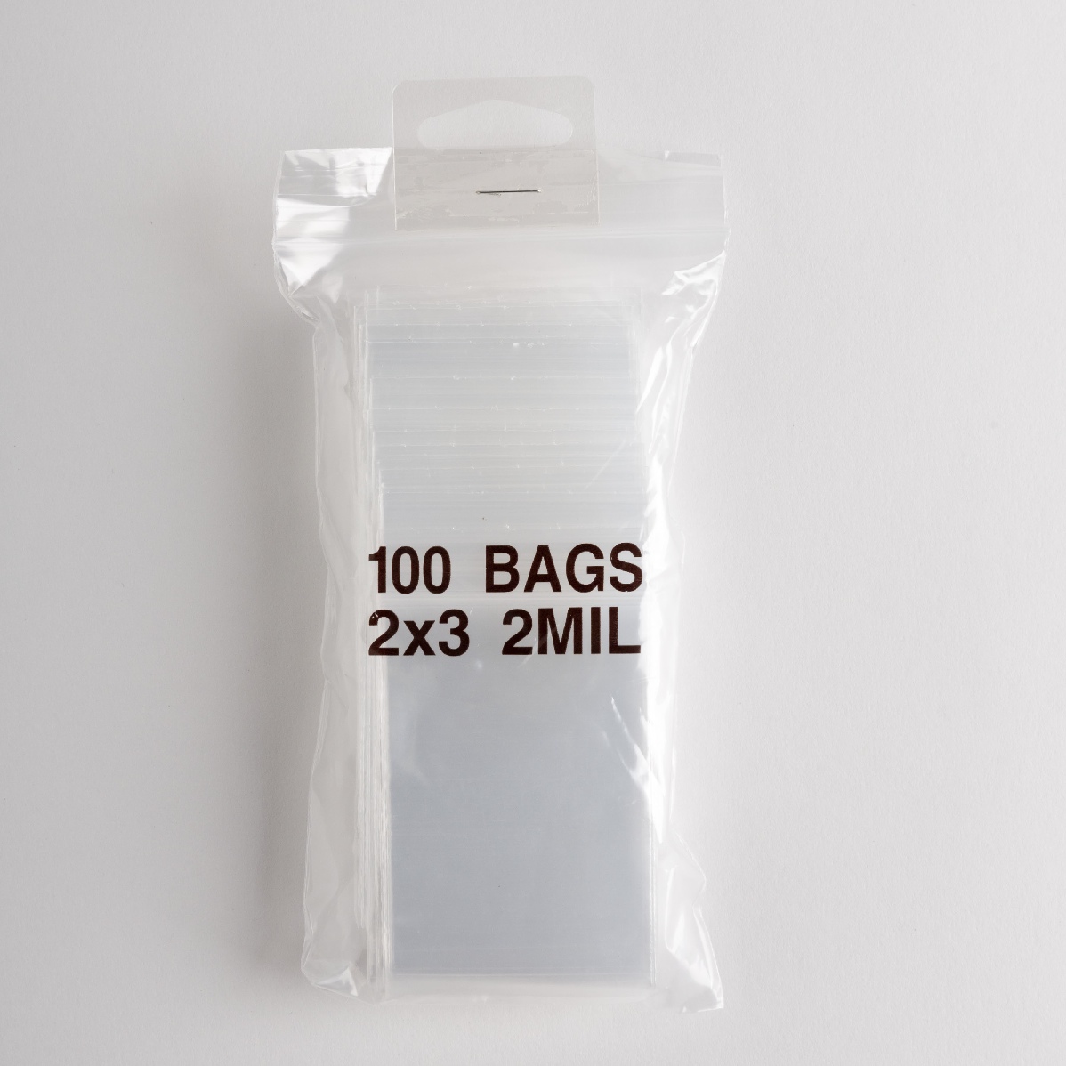 2" X 3" Zip Lock Bags Clear A&B Store Fixtures