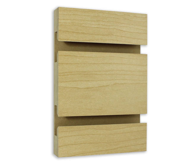 Maple Melamine Slatwall A&B Store Fixtures