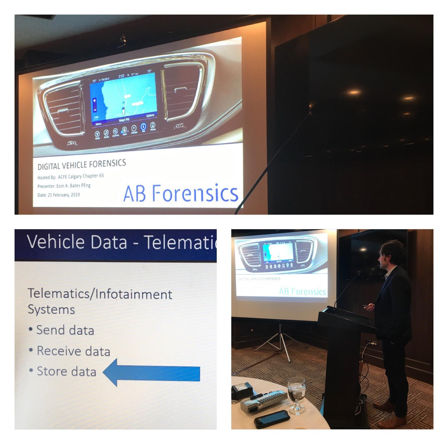Digtial Vehicle Forensics Training for Insurance and Law Enforcement