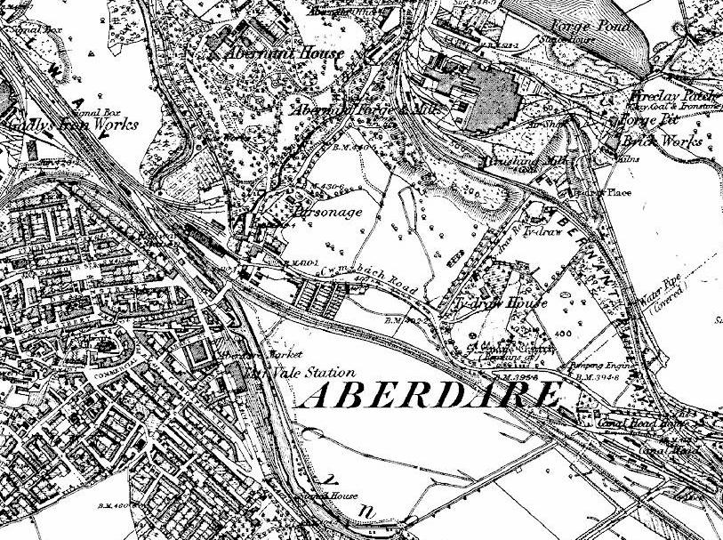 Aberdare County Grammar School for Girls Old Maps