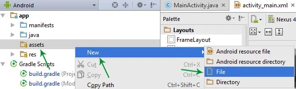 How To Add/Create Local HTML File In Android Studio Abhi Android