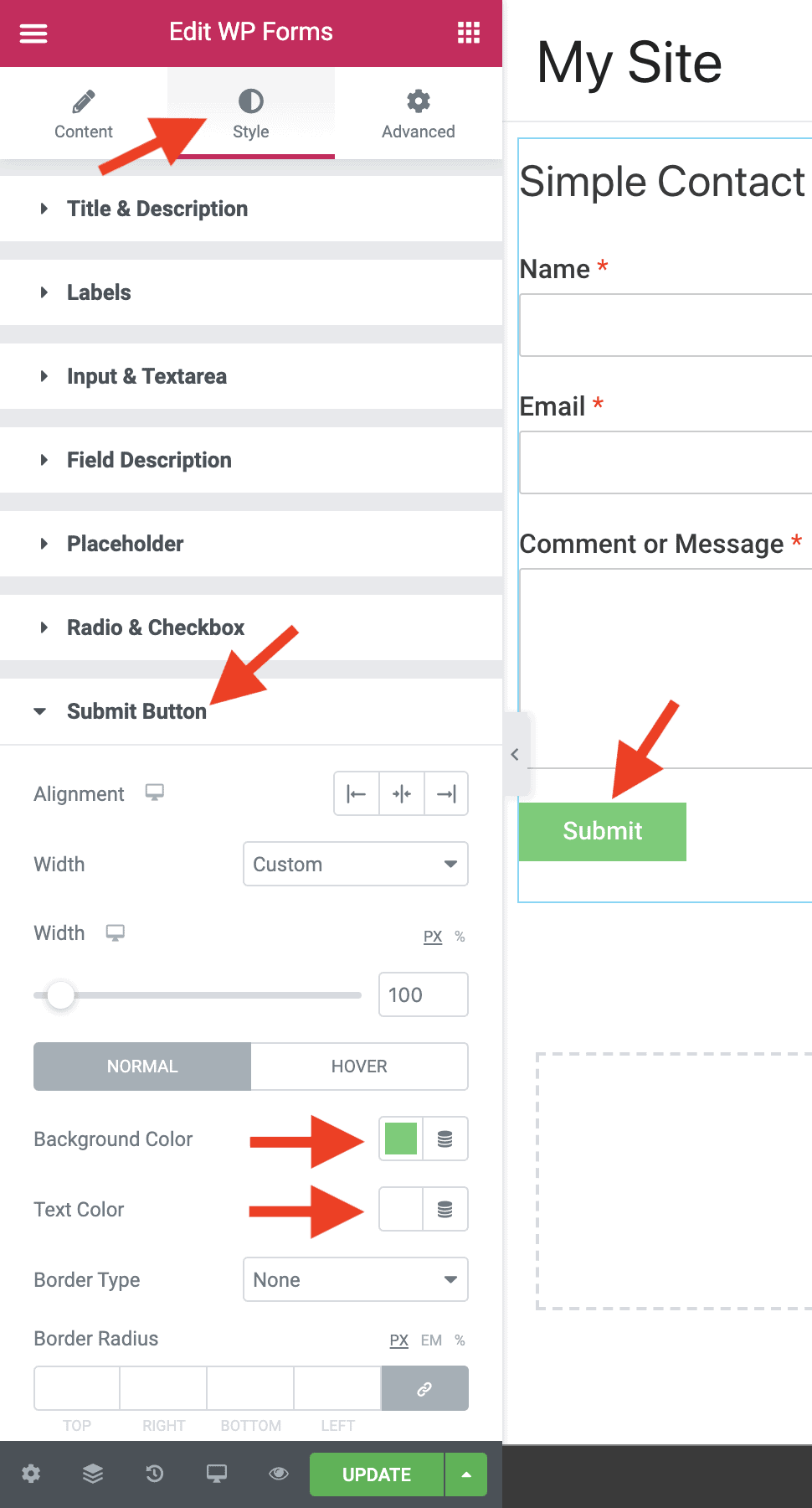 How To Change The Button Color In WPForms Without CSS Code