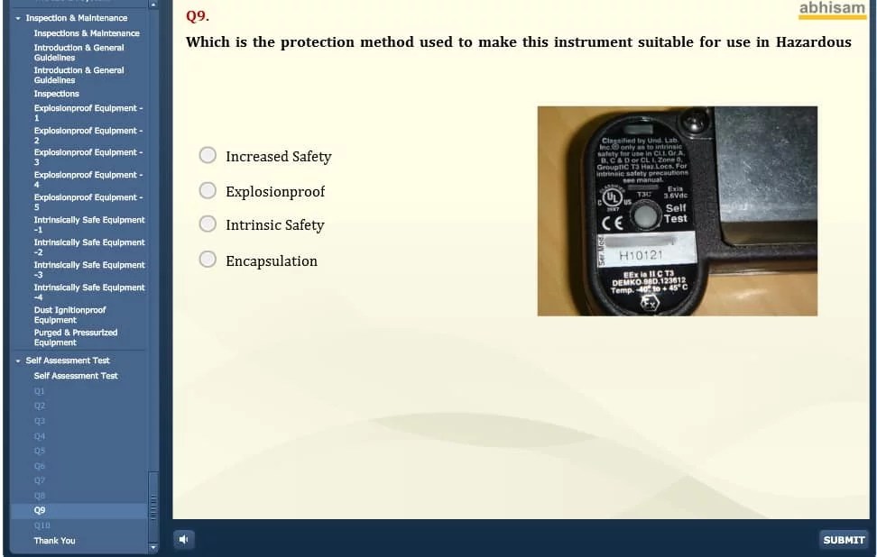 Hazardous Area Instrumentation Training Free Certification