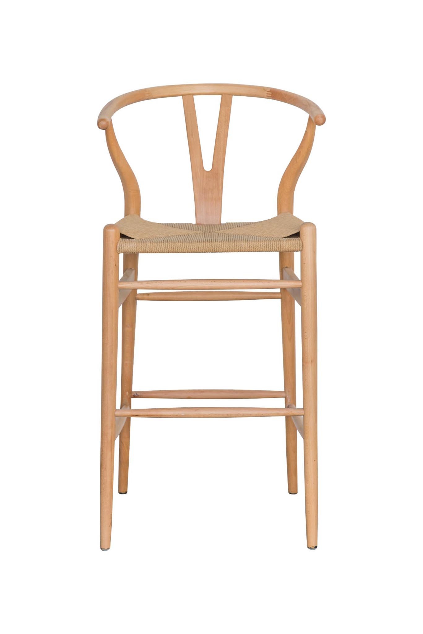 Wishbone Barstol Wishbone Bar Stool White, Beech, Chestnut and Black Abide Interiors