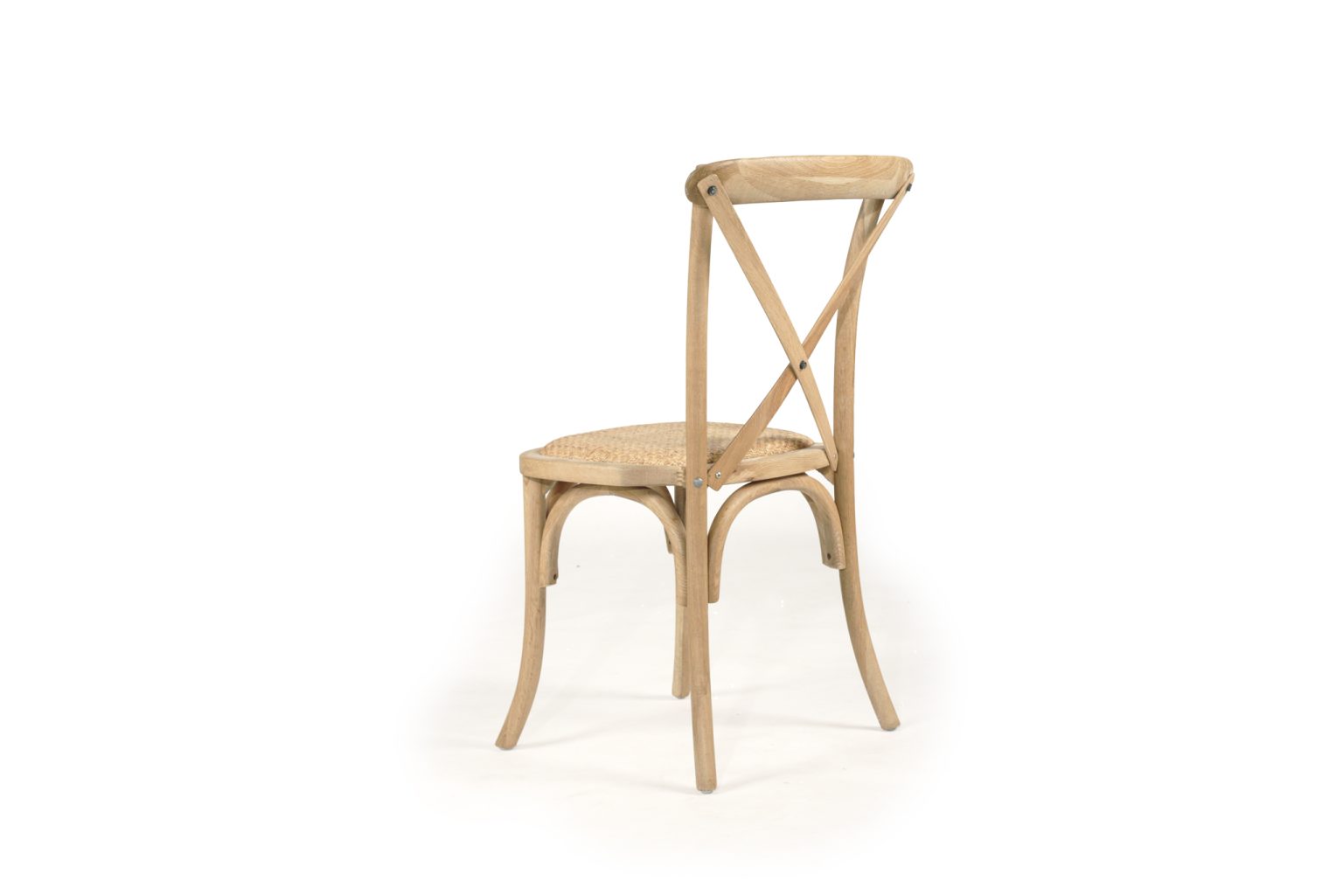 Stackable Provincial Cross Back Chair Natural Oak Abide Interiors