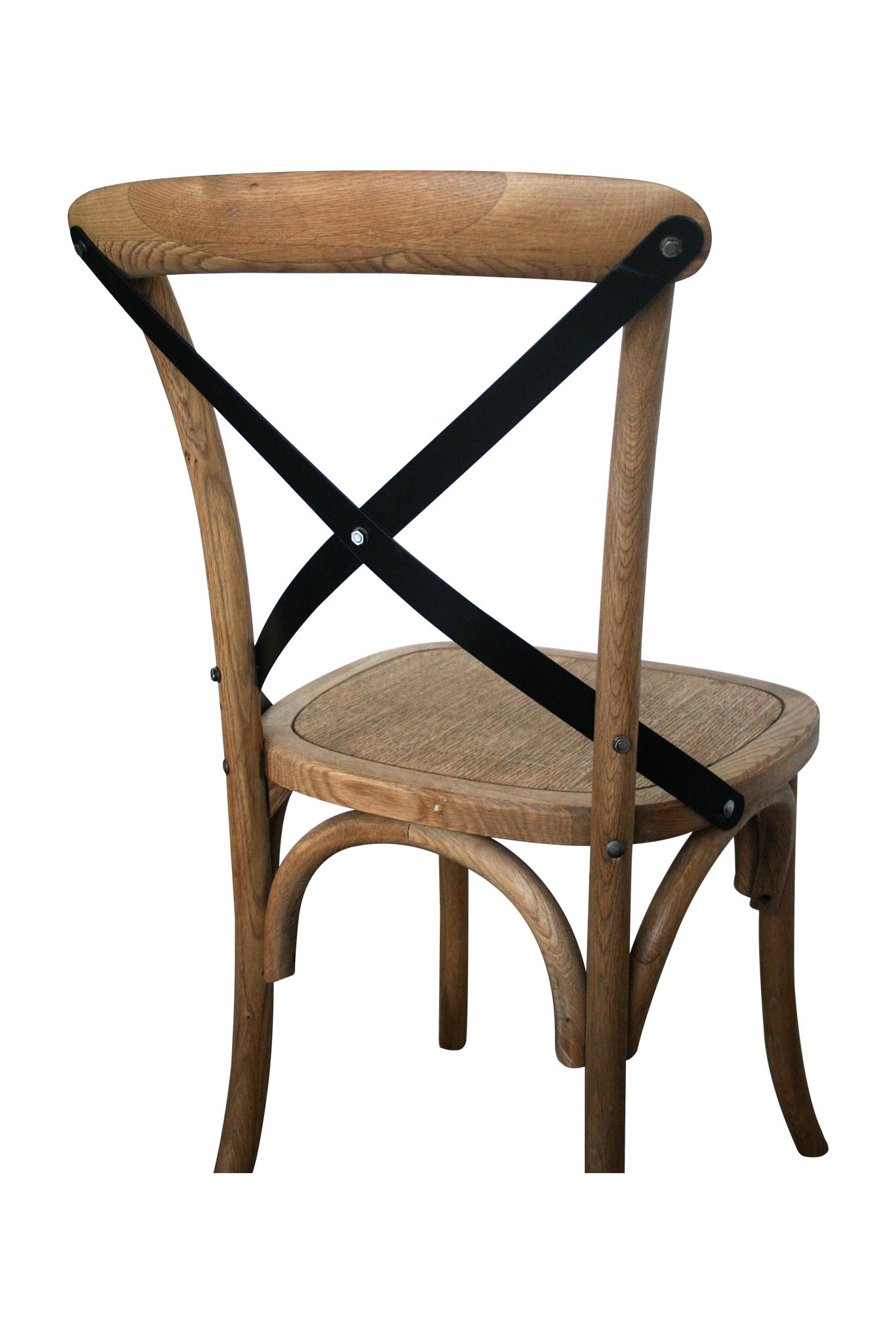 Provincial Cross Back Chairs (Timber Seat) Natural Oak Abide Interiors