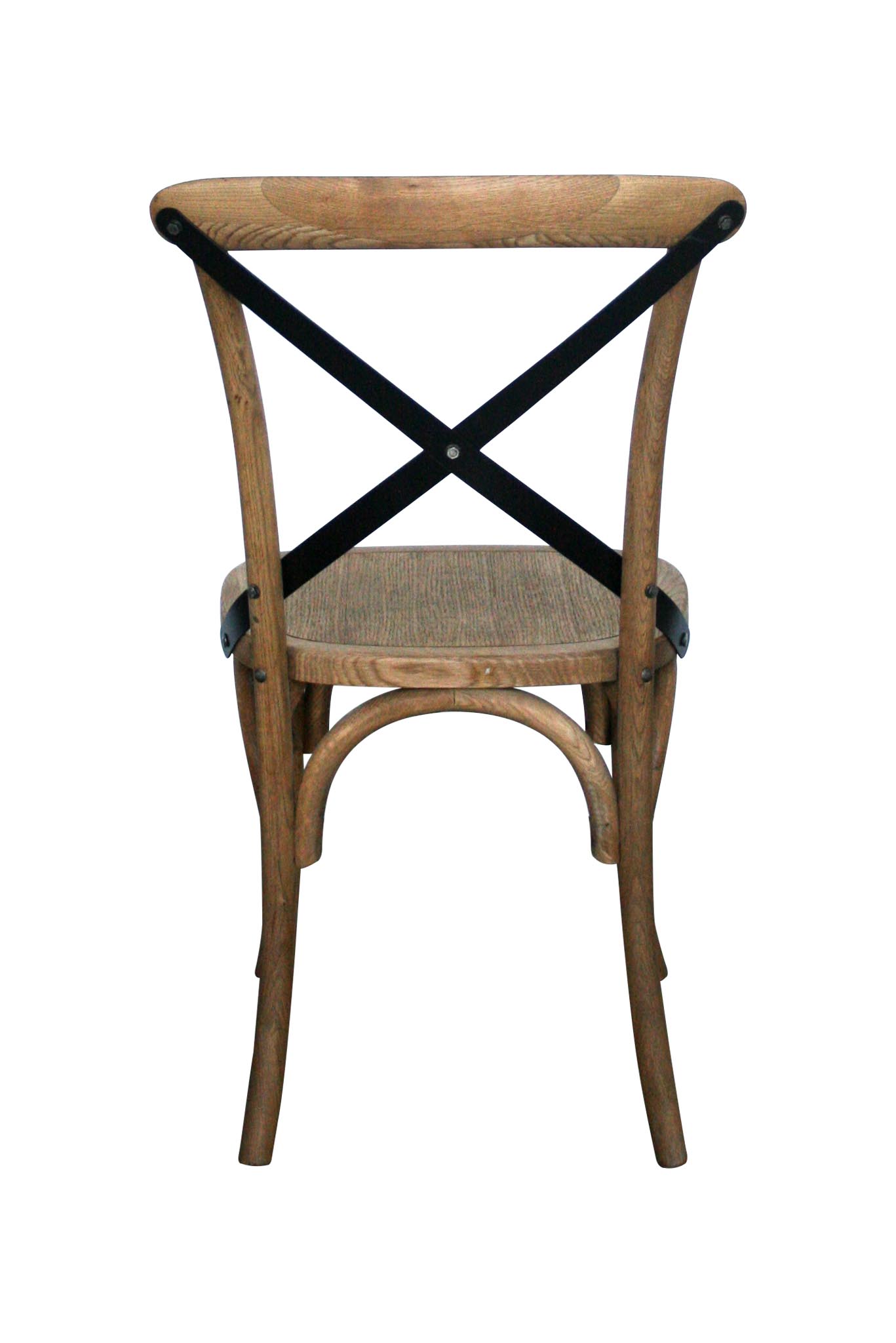 Provincial Cross Back Chairs (Timber Seat) Natural Oak Abide Interiors