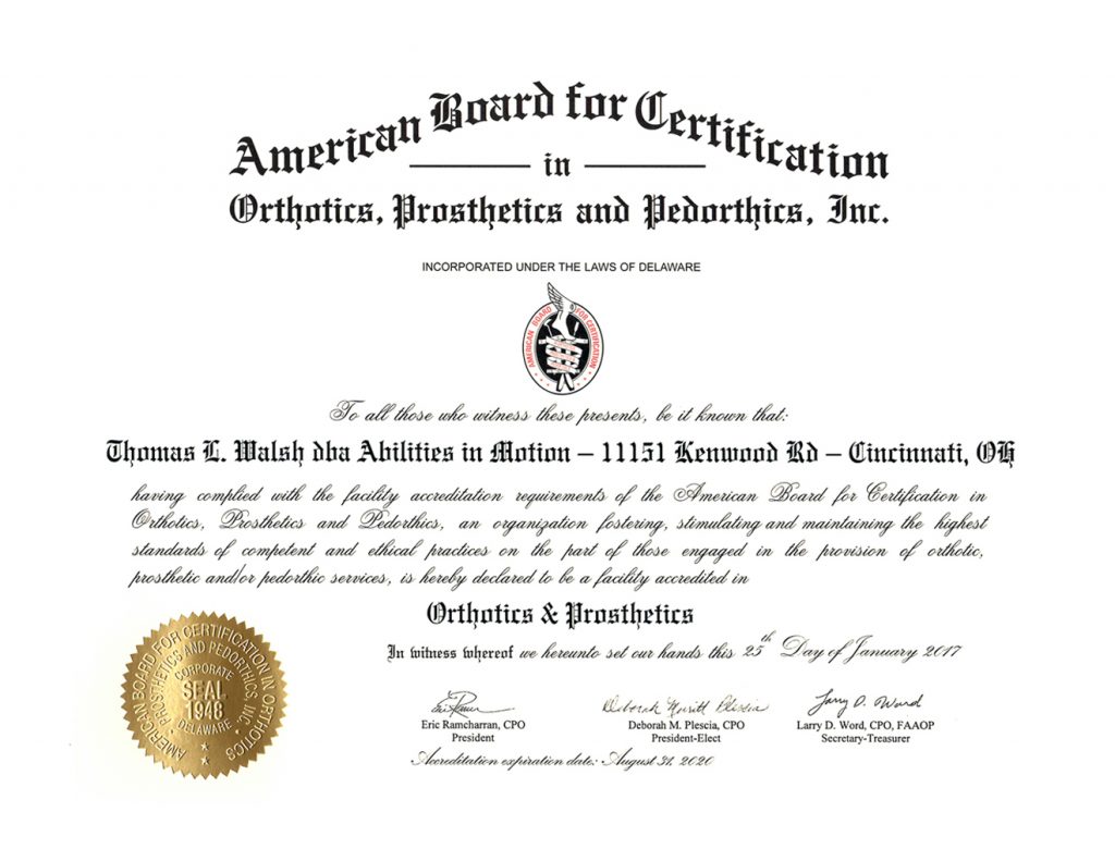 Abilities In Motion Receives Highest Level of Accreditation in the