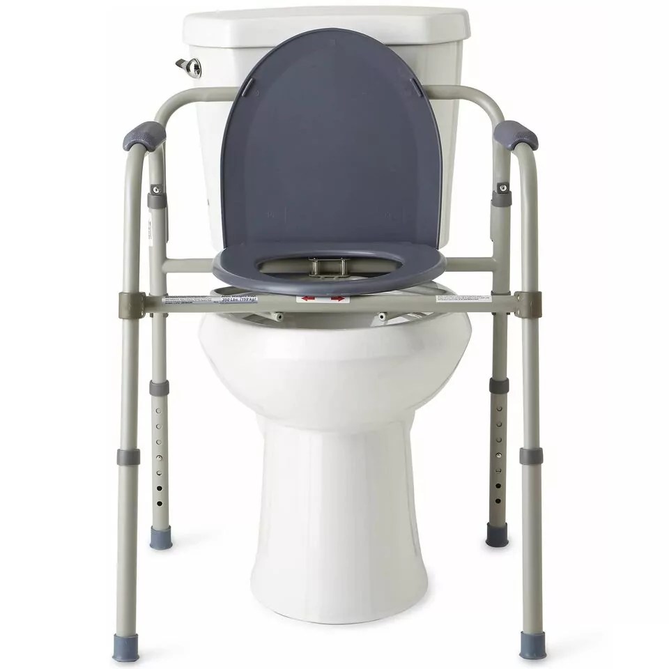 Commode Standard Folding Over toilet Ability Assist