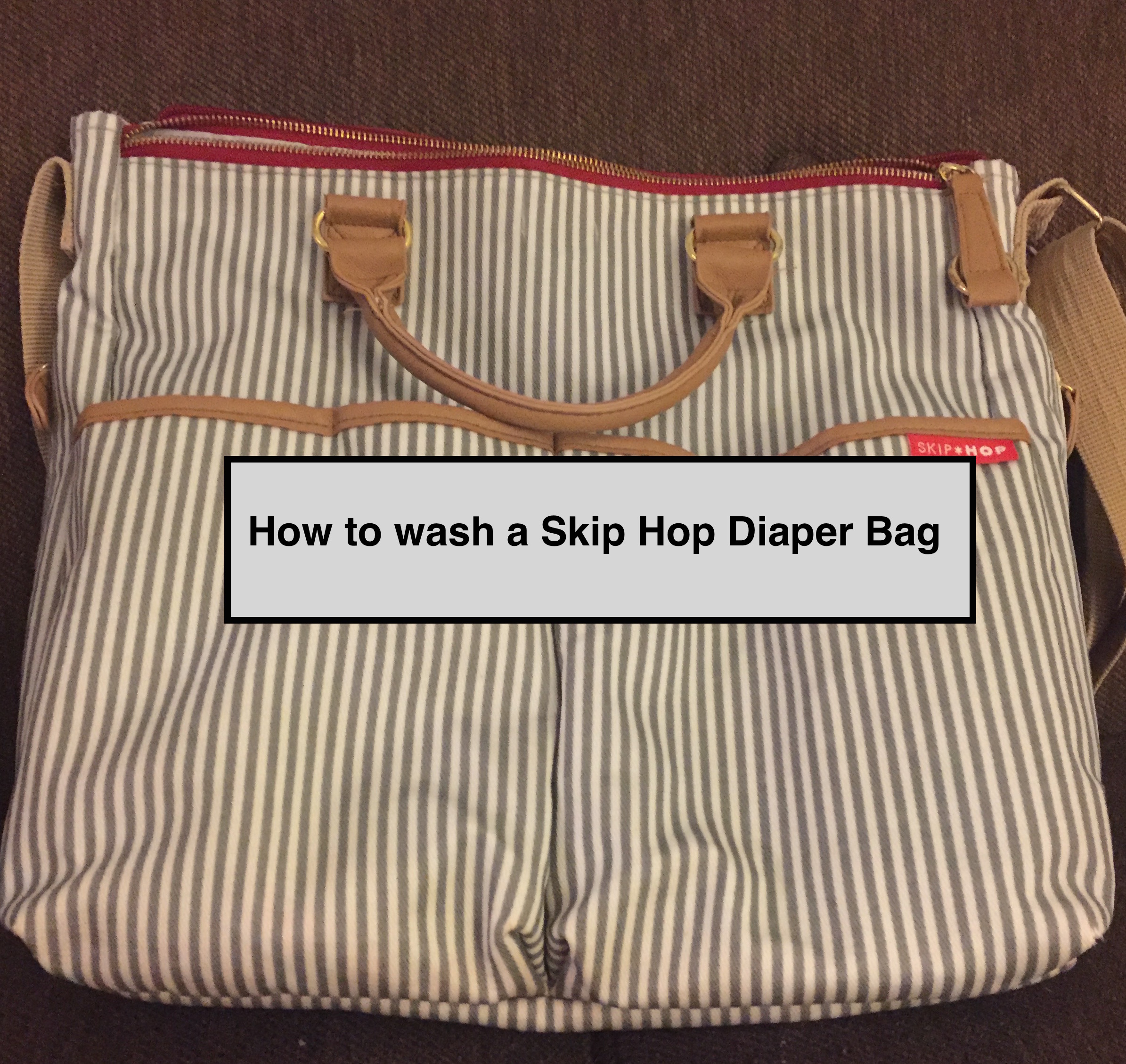 Washing a Diaper Bag
