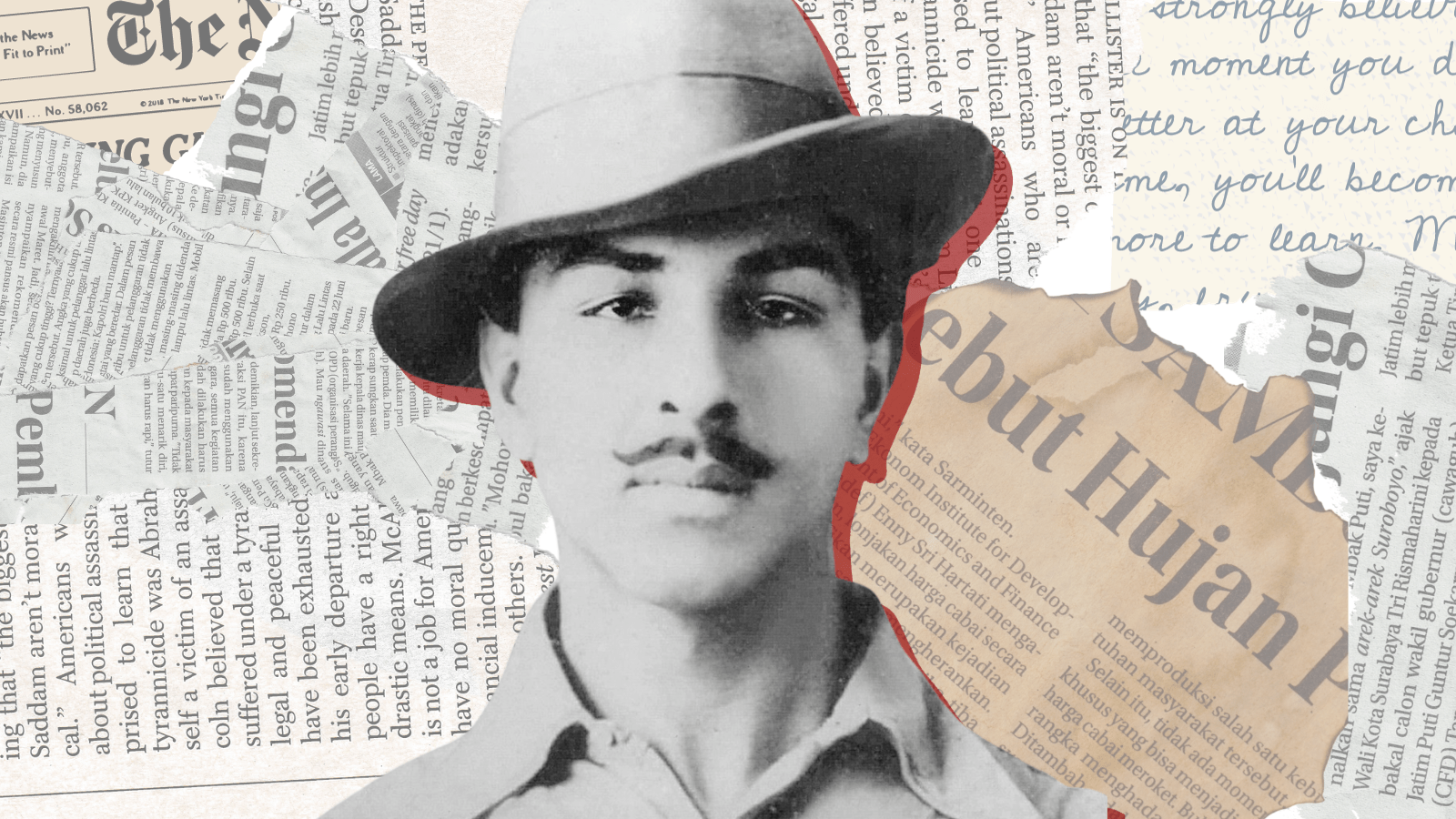 Revolution In Progress Drawing of Bhagat Singh Abirpothi