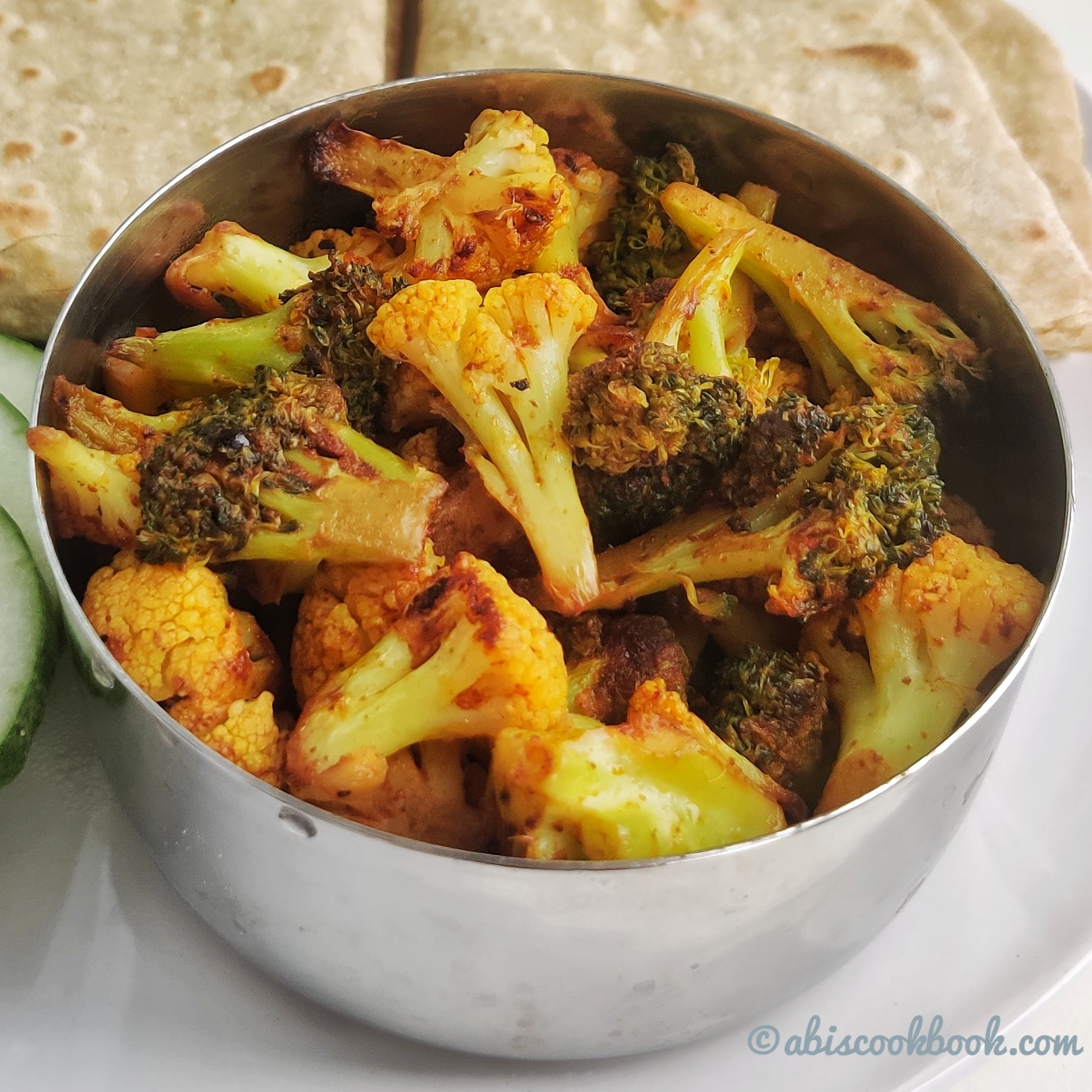 Cauliflower Broccoli Fry abiscookbook