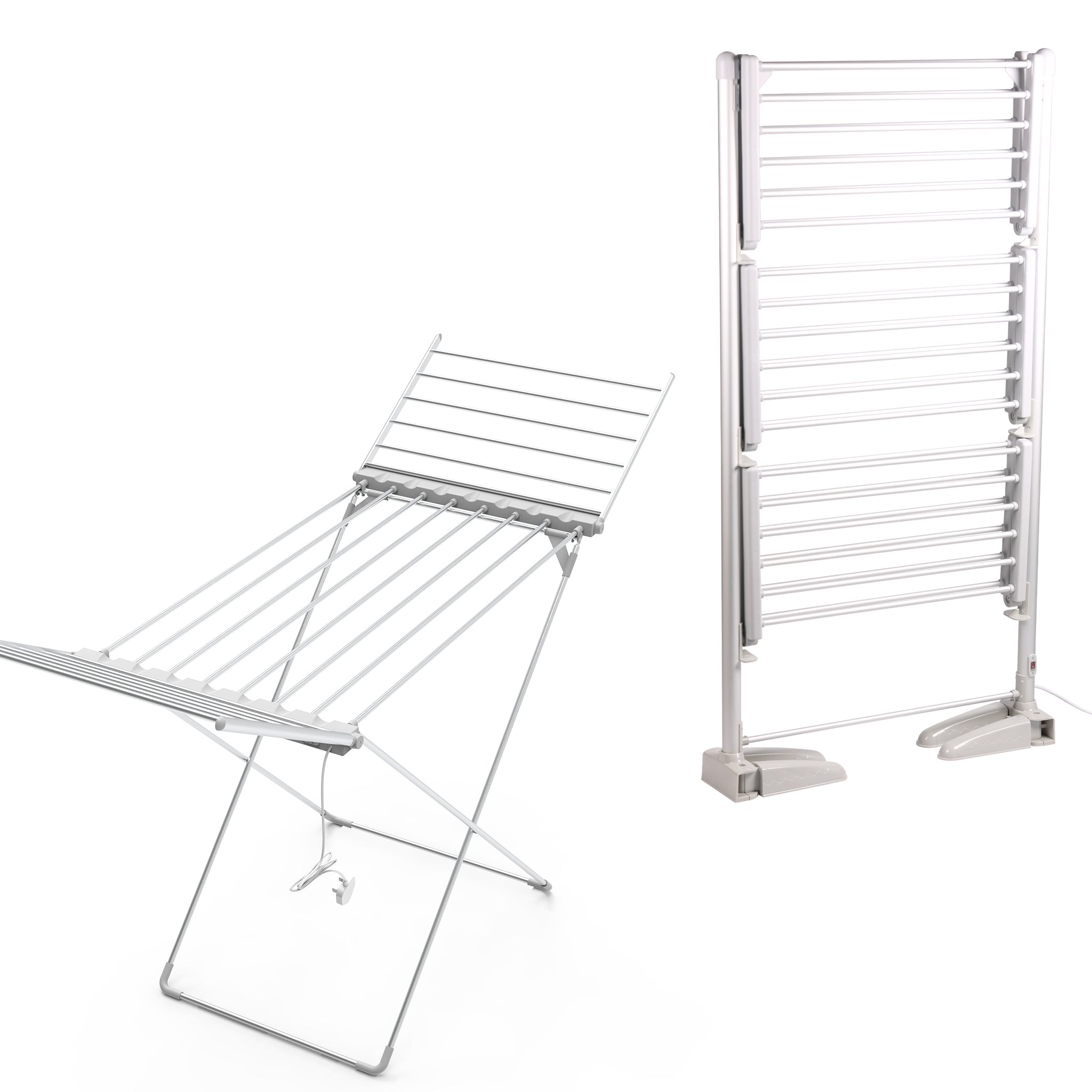 Heated Clothes Airer Drying Rack Electric 2 for 1 Bundle Deal ABIS