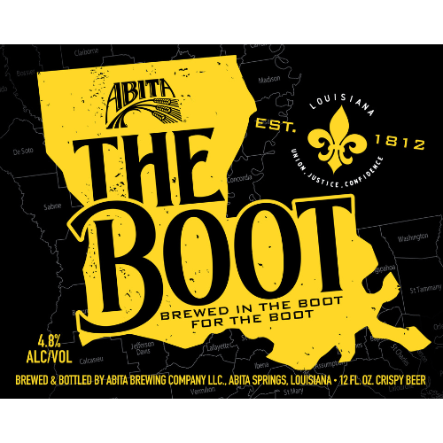 Tap Handle Insert The Boot Abita Brewing Company