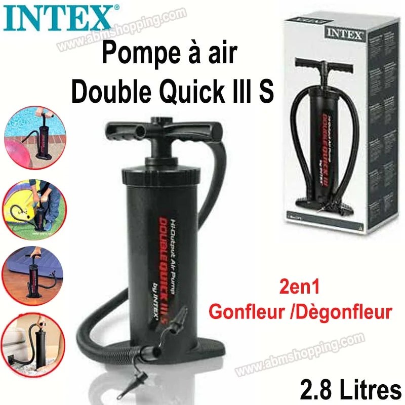 Pompe à air manuelle Double Quick III S Intex