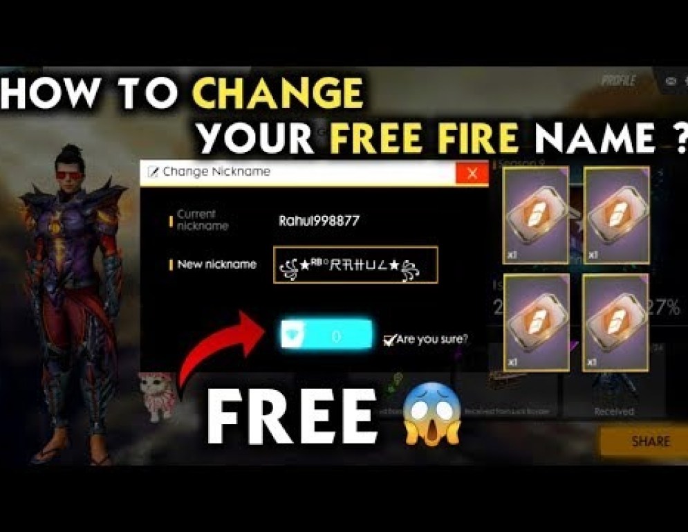 How To Get A Name Change Card In Free Fire Abn à¤¨ à¤¯ à¤œ