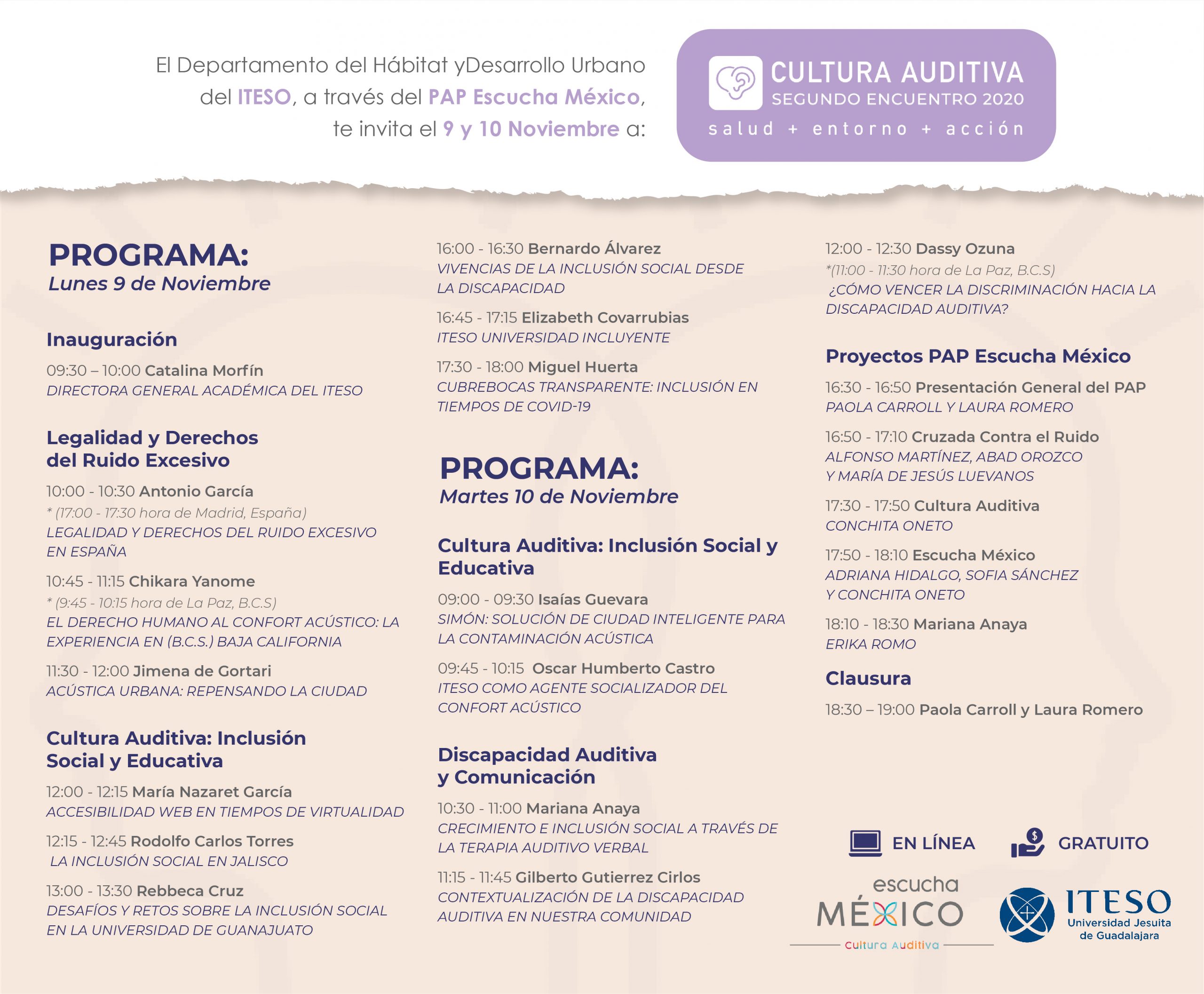 SEGUNDO ENCUENTRO DE CULTURA AUDITIVA. MÉXICO Abogado del Ruido