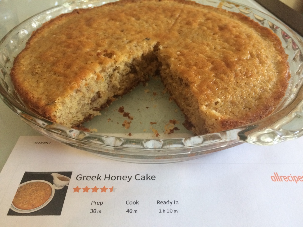 Greek Honey Cake A Bolder Table Food Blog in the Denvermetro area