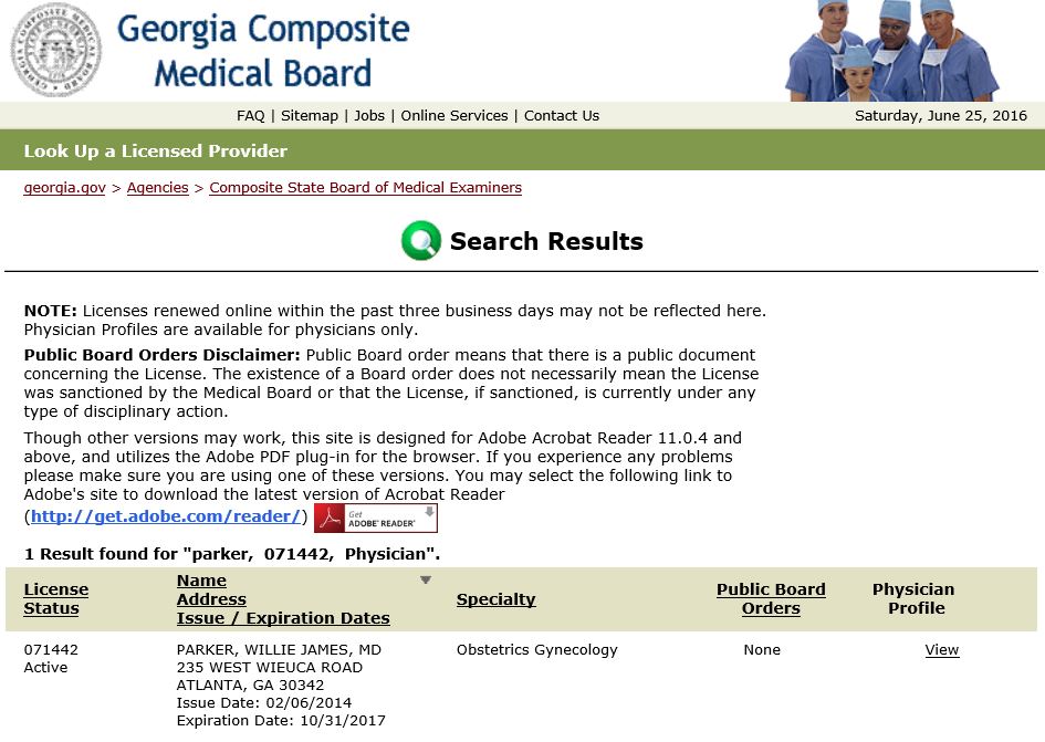 Willie James Parker AbortionDocs