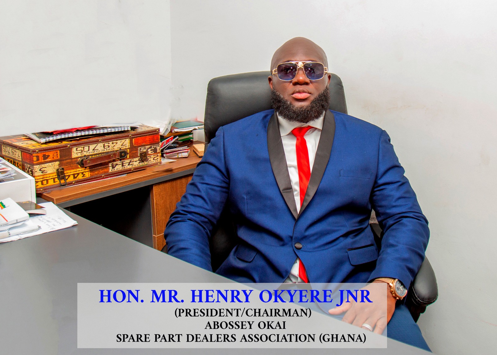 An astute Young Businessman Man elected as President of Abossey Okai