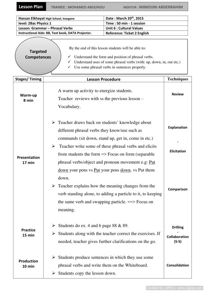 Ask Abouhou » z Mixed Ticket LP Grammar Phrasal verbs 2Bac