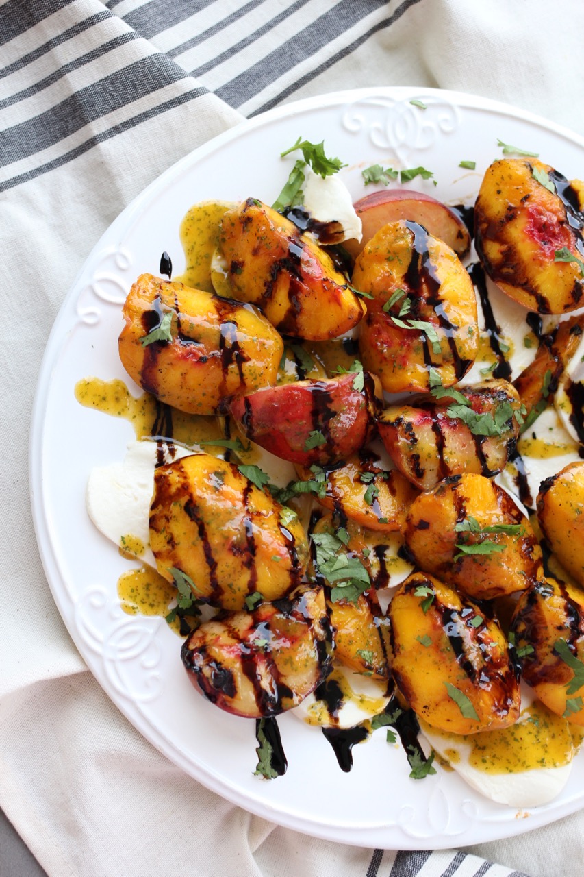 Grilled Peach and Mozzarella Salad A Bountiful Kitchen