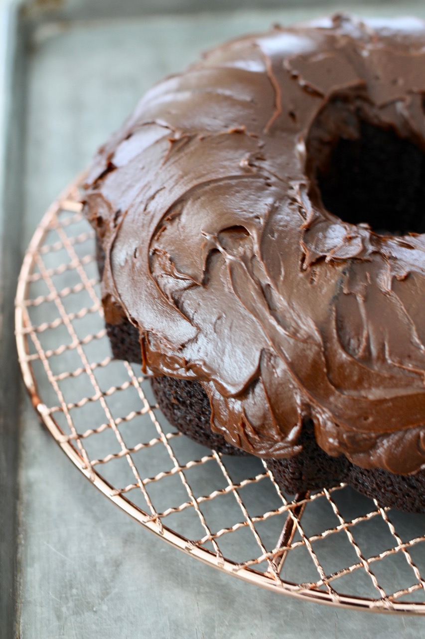 Fool Proof Chocolate Bundt Cake with Fudge Frosting A Bountiful Kitchen