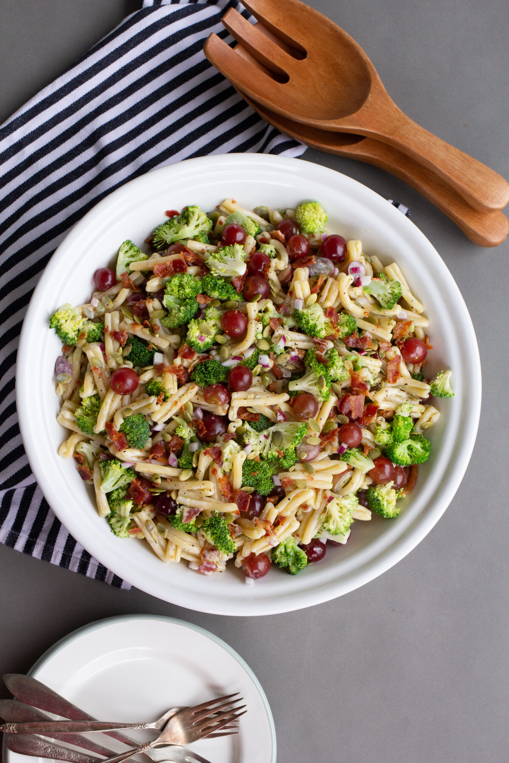 Broccoli, Grape and Pasta Salad A Bountiful Kitchen