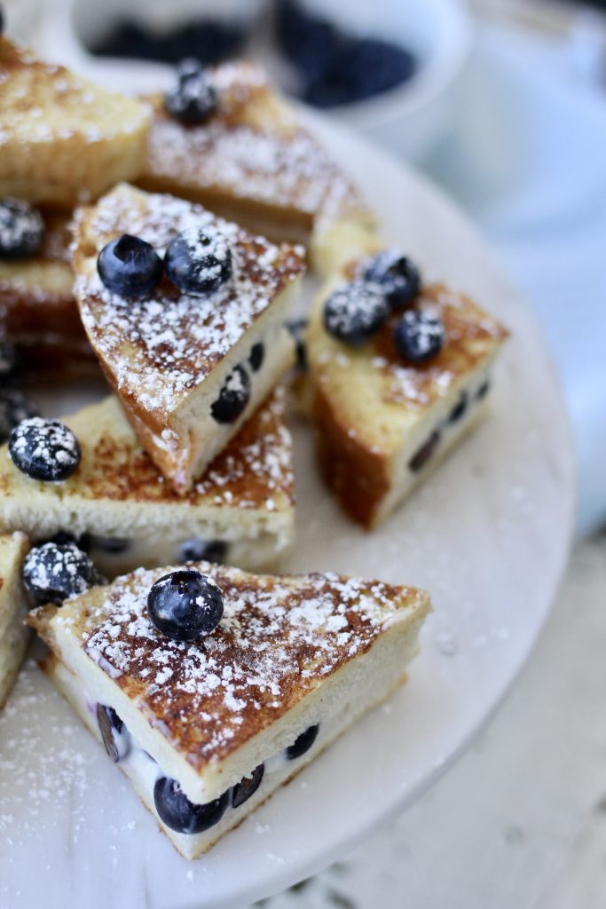 Blueberry Cream Cheese Stuffed French Toast A Bountiful Kitchen