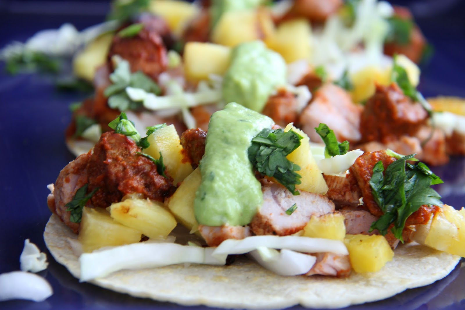 Tacos Al Pastor with Guacamole Taquero A Bountiful Kitchen