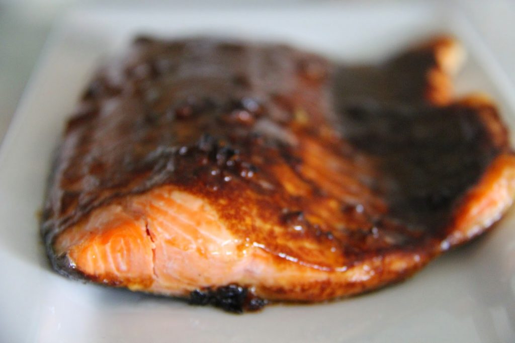 Salmon with Teriyaki BBQ Glaze A Bountiful Kitchen