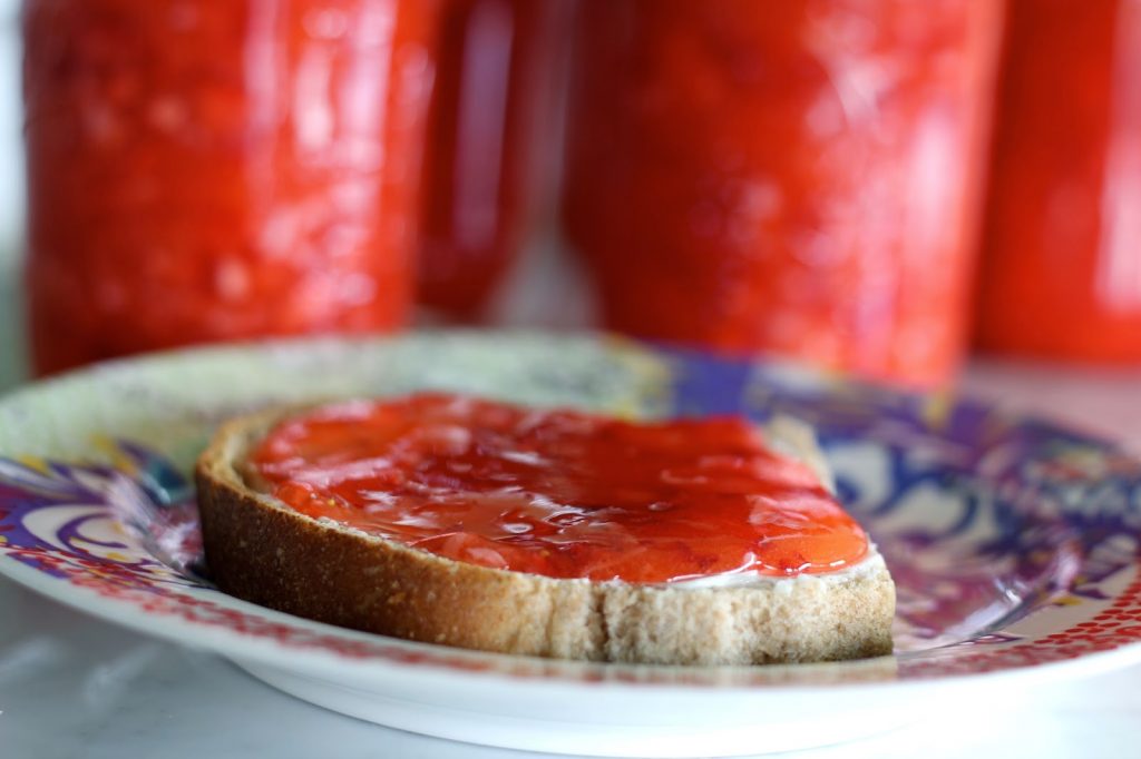 StrawberryCoconut Freezer Jam A Bountiful Kitchen