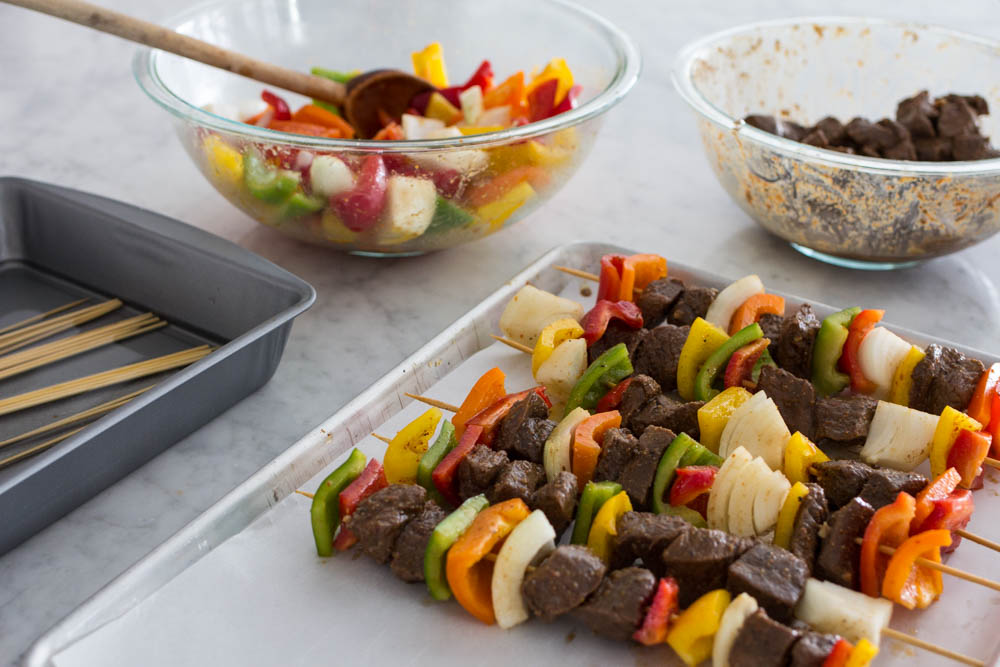 Beef Fajita Shish Kabobs A Bountiful Kitchen