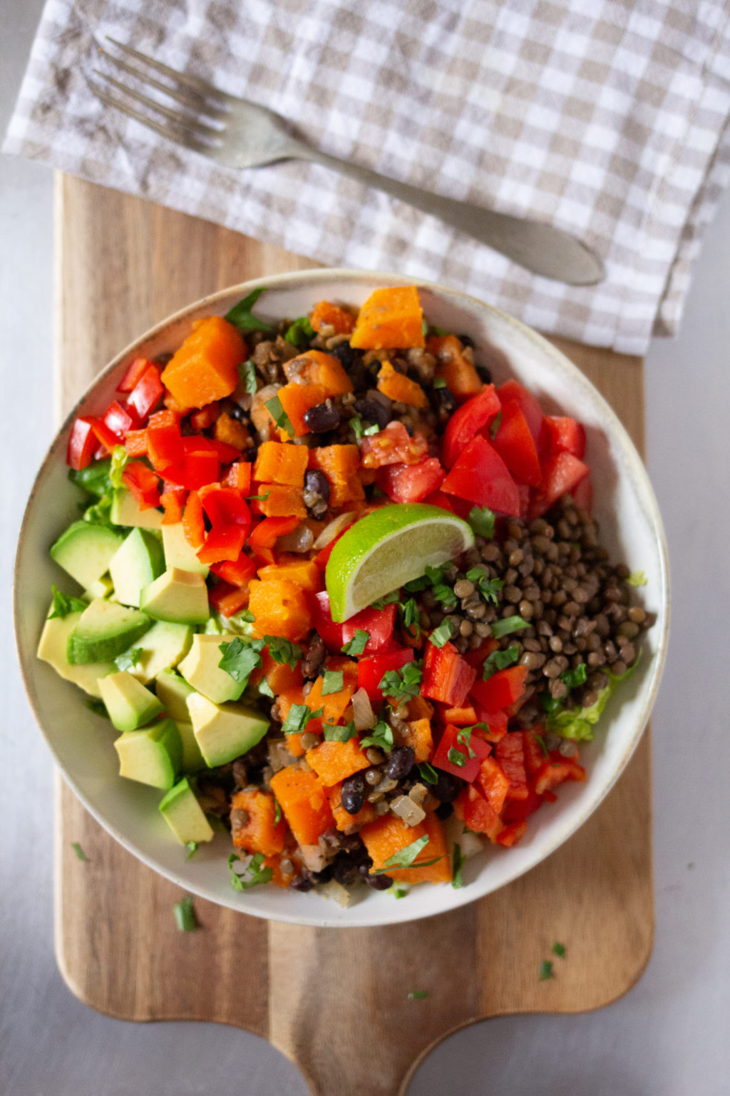 Sweet Potato, Lentil and Black Bean Taco Bowls A Bountiful Kitchen