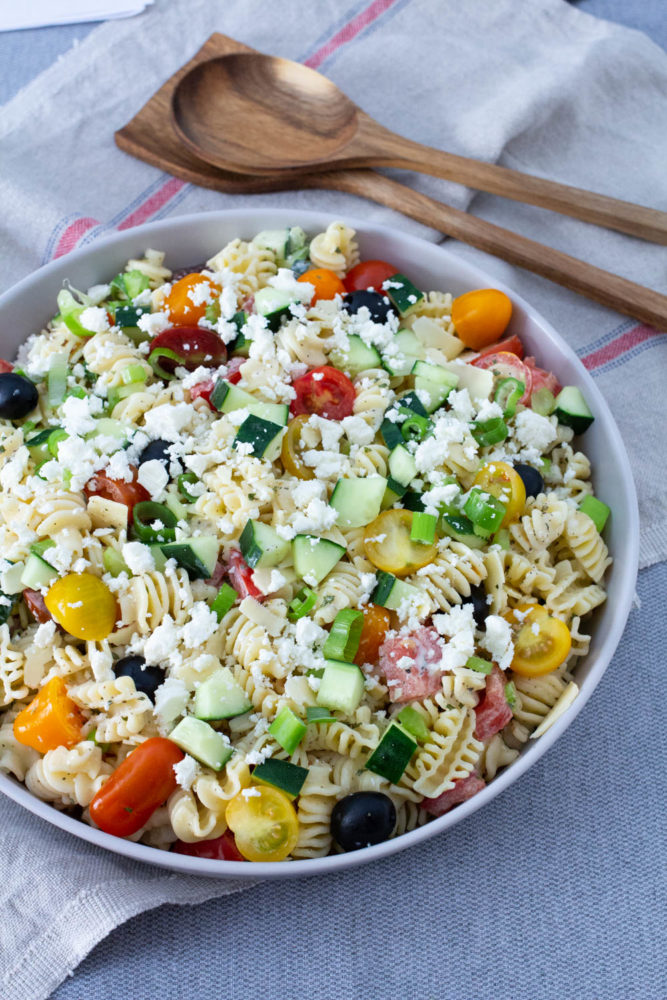 Creamy Pasta Salad With Feta Cheese at Adrienne Phillips blog