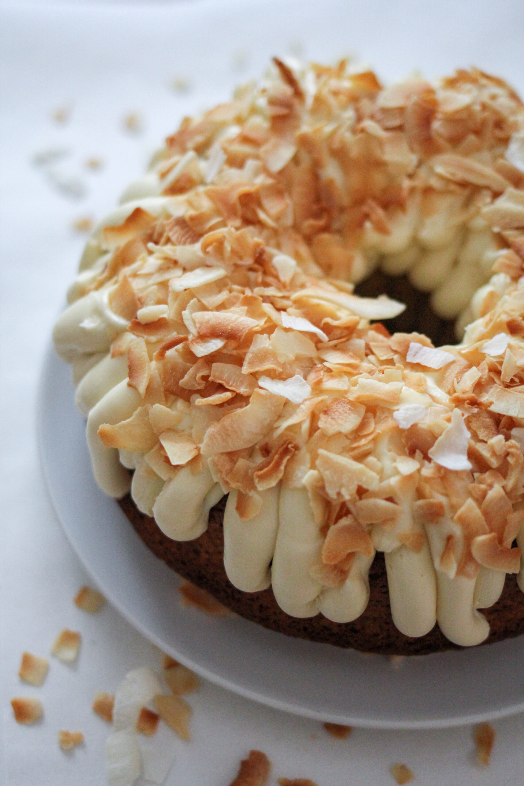 Moist and Easy Coconut Cake with Cream Cheese Frosting A Bountiful