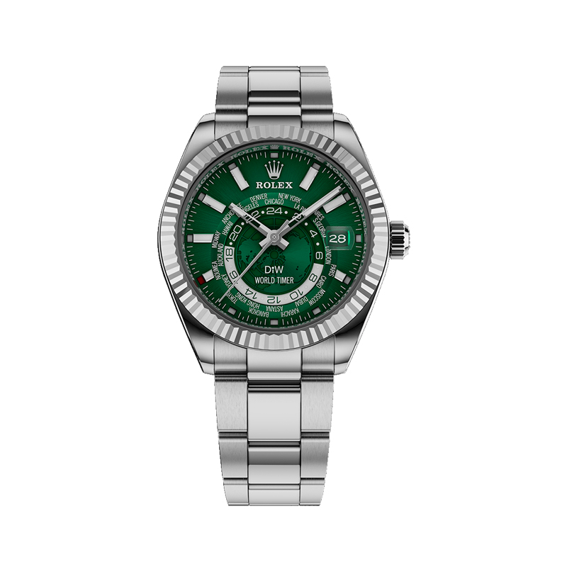 DiW World Timer (Steel/Green) About Timepieces