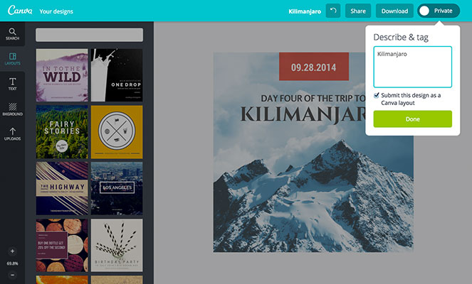 Free templates Canva
