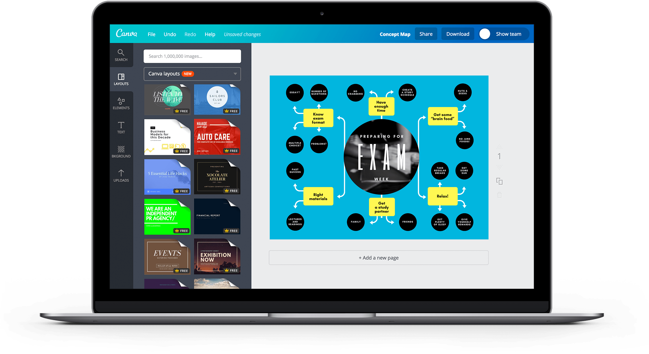 Free Online Concept Map Maker Design Custom Concept Maps in Canva