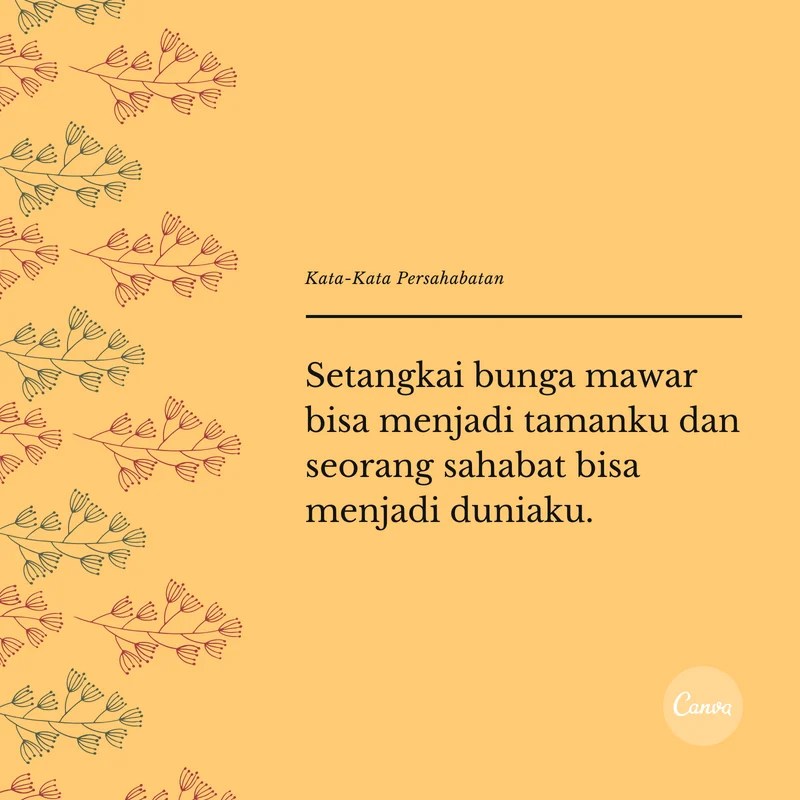 Kumpulan Kata Kata Persahabatan Sejati Dengan Gambar Canva