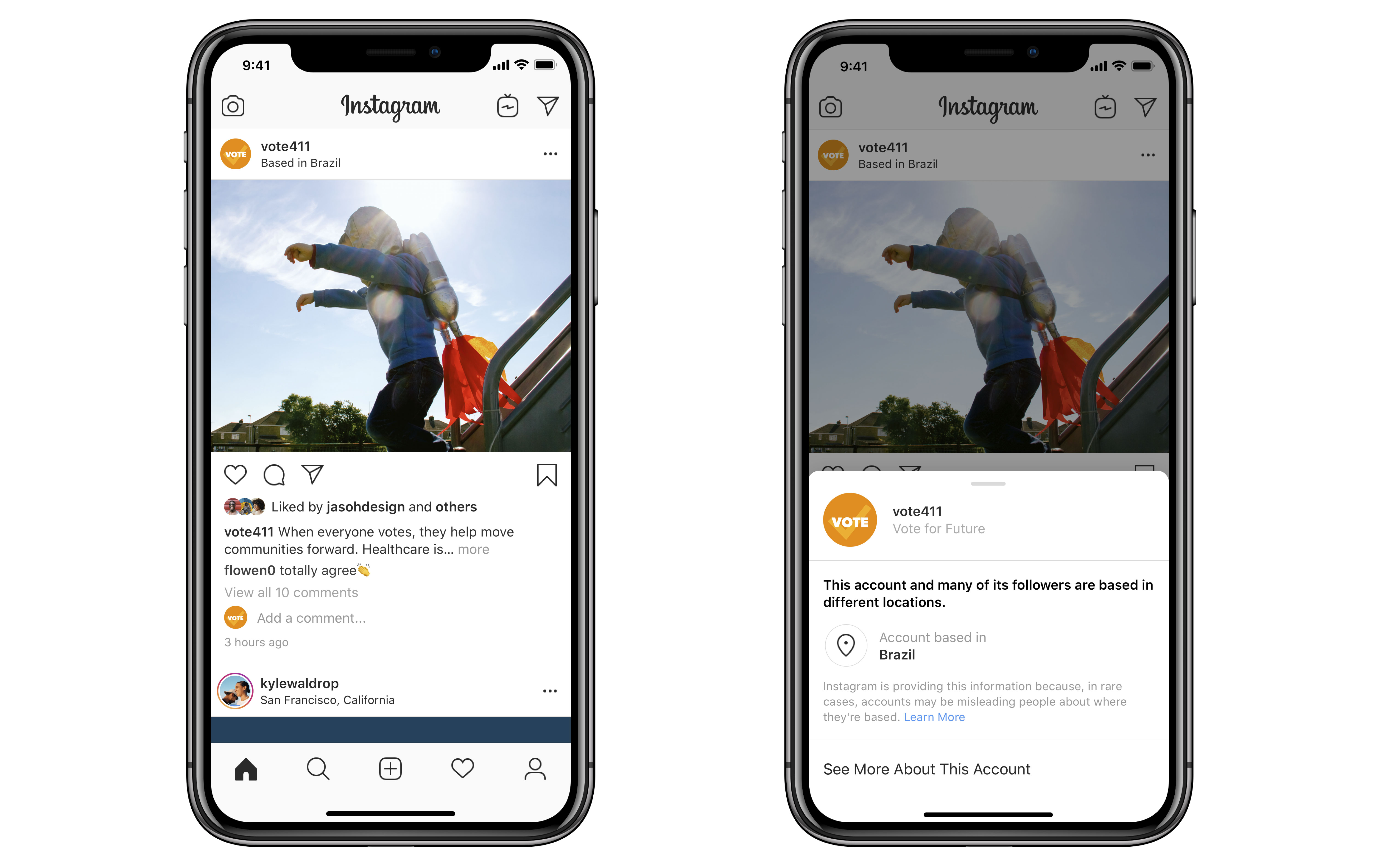 Making Pages and Accounts More Transparent About Facebook