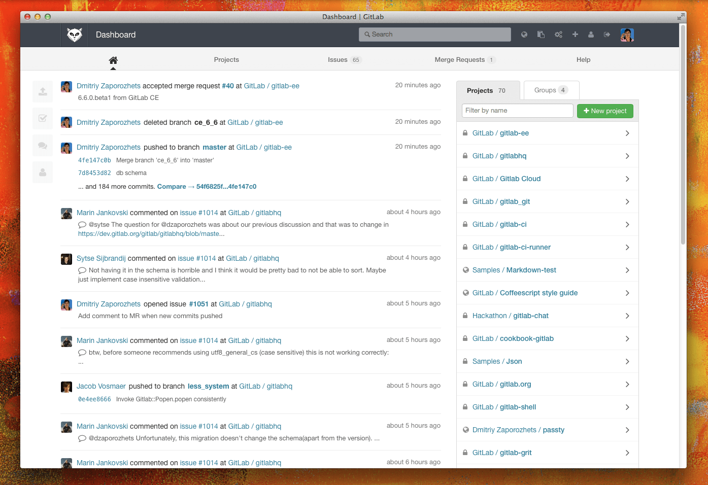 GitLab CE 6.6 released GitLab