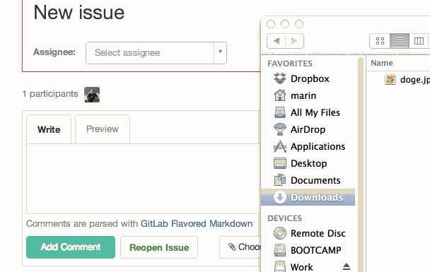 GitLab 7.0 released with drag and drop images and performance