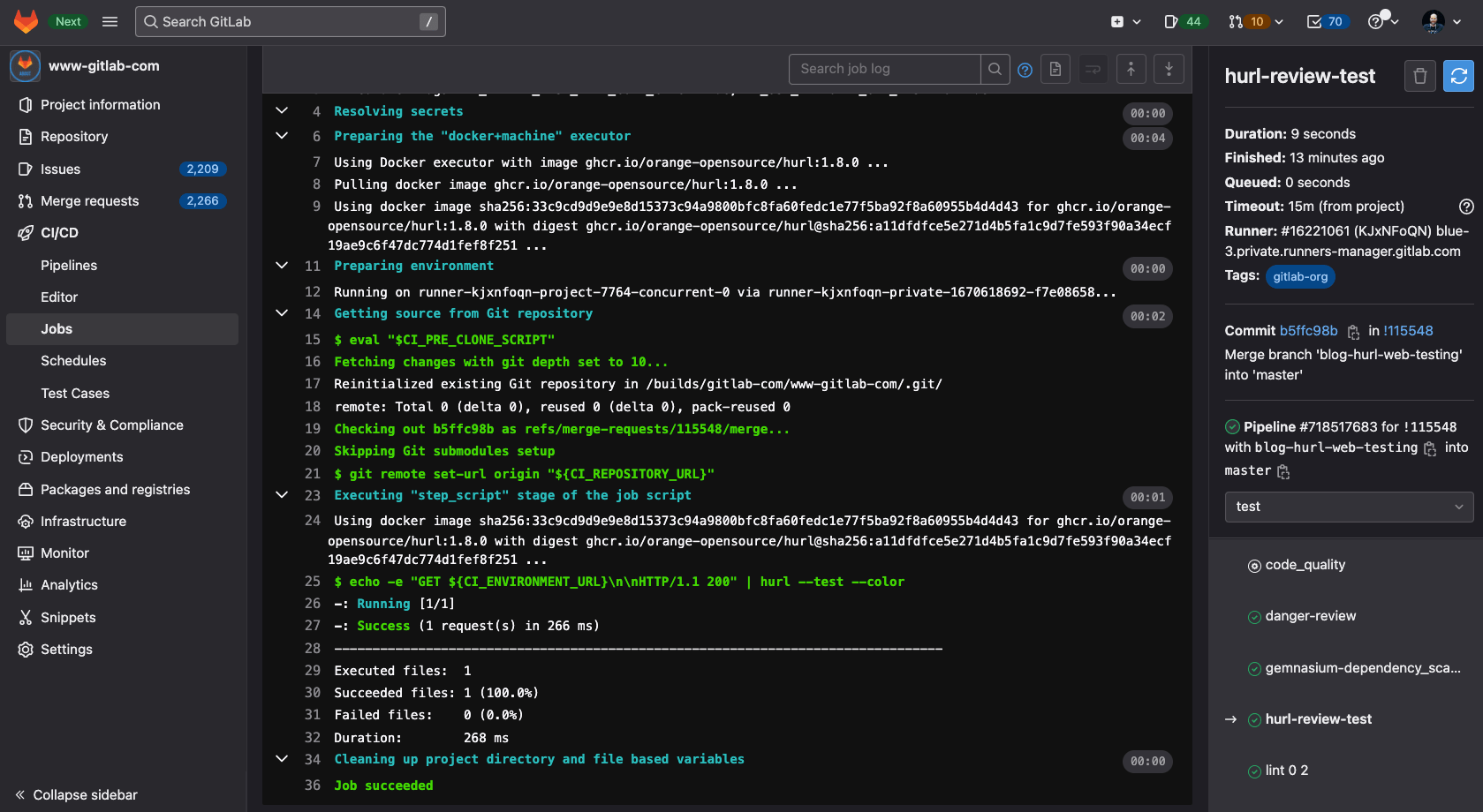 How to continuously test web apps and APIs with Hurl and GitLab CI/CD