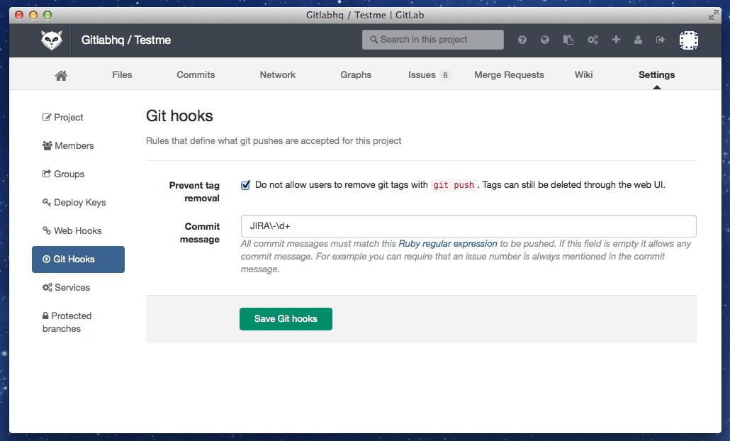 Feature highlight Git Hooks in GitLab Enterprise Edition GitLab