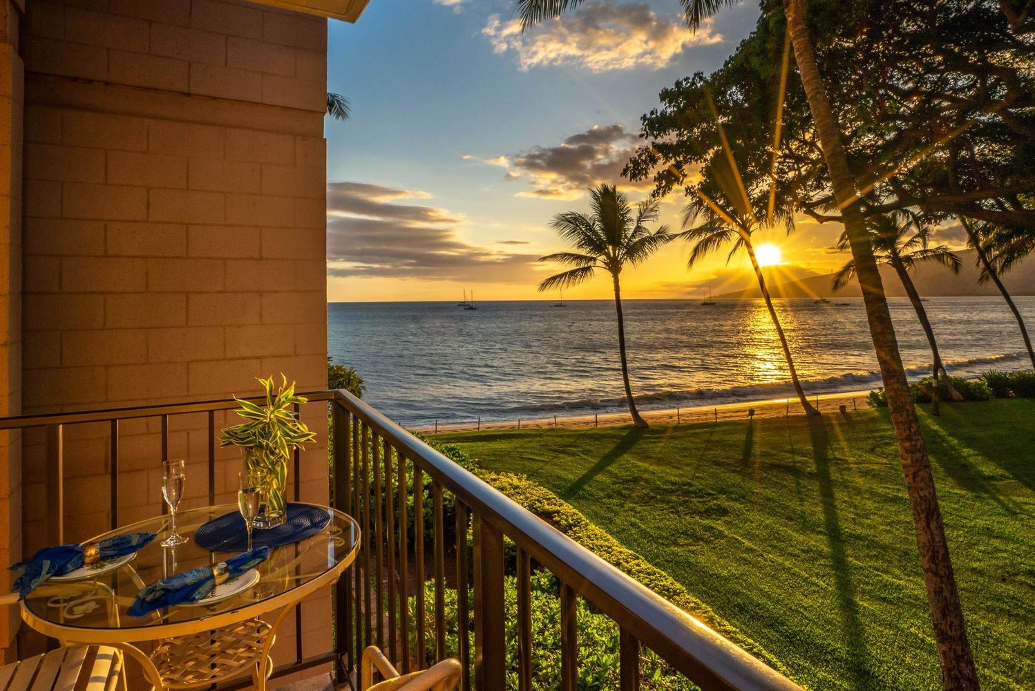 Direct Beachfront Vacation Rental Condo in Kihei Hawaii Real Estate