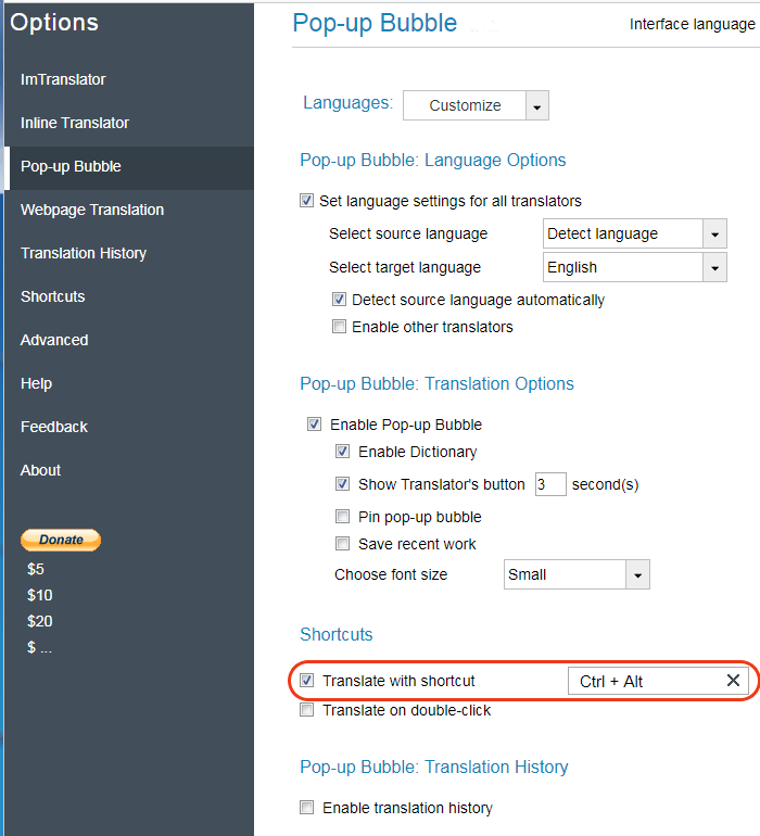 OperaOptionsPopupTranslateshortcut ImTranslator ImTranslator