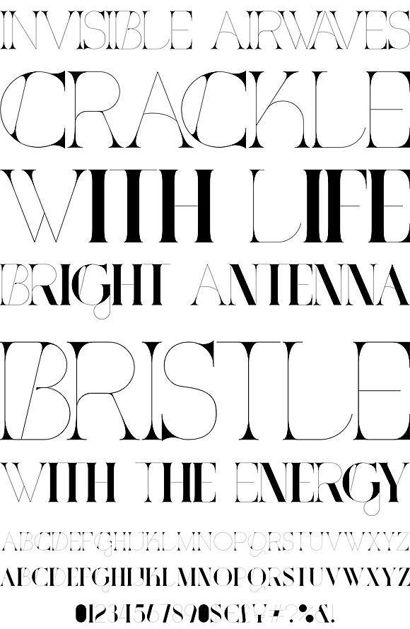 Font Specimen Invokes Rush About350 Creative
