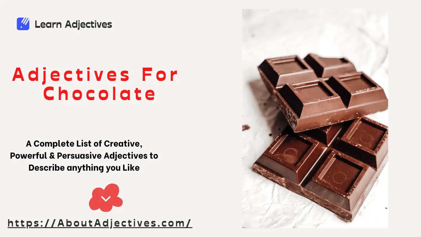 Details more than 142 adjectives for chocolate cake best in.eteachers